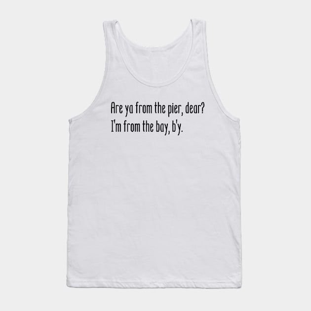 FROM THE BAY, B'Y Tank Top by SALTY TEES & CO.